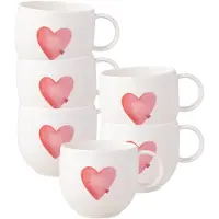 Villeroy & Boch - With Love - Sending Love Mokken 6 stuks