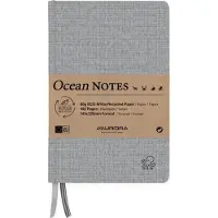Aurora Ocean notitieboek 145 x 220 mm gelinieerd 96 vel octopus zwart