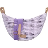 Charm London Rieten Moon Bag Schoudertas Brighton Lilac