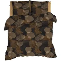 Satin d'or Bionic Dekbedovertrek - Extra breed - 260x200/220 cm - Antra Brons