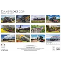 TeNeues Stoomlocomotief - Steam Engines A3 Kalender 2019