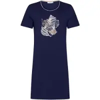 Pastunette nachthemd donkerblauw/wit/roze female | Maat: XL