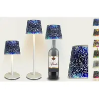 Arca Draadloze Tafellamp PARMA mozaïek - LED - dimmable - geschikt voor buiten IP44 - incl fles adapter - giftbox