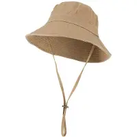 Sarlini bucket hat - Vissershoedje - Zonnehoed - Dames - Heren - Met verstelbaar koord - Bruin