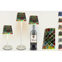 Arca Draadloze Tafellamp BOLZANO mozaïek - LED - dimmable - geschikt voor buiten IP44 - incl fles adapter - giftbox