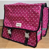 Traveler dubbele fietstas roze - 30 liter - waterdicht polyester