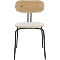 UMAGE Curious Eetkamerstoel Oak | Black | Teddy White