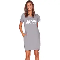 Doctor Nap Katoenen Nachthemd Borstvoeding Zwangerschap TCB.9504 Grey 38 / M