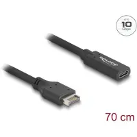 DeLOCK USB 10 Gbps Cable Type-E Key A 20 pin male to USB Type-C female 70 cm