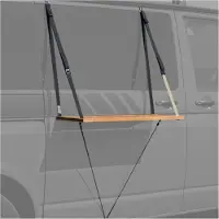 Campo Libre - Fred Camper Außentisch - Campingtafel 80 x 35 cm, grijs