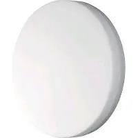 FABAS LUCE LED buiten plafondlamp Trigo met sensor, wit, wit / opaal, Kunststof, LED plafondlamp