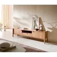 DELIFE Tv-meubel Caius 175 cm acacia aura 2 deuren 1 lade 1 vak
