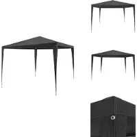 vidaXL Partytent 3x3 meter, PE, antraciet - Partytenten en paviljoens