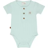 Frogs and Dogs - Wafel Romper SS | Cloud Blue - Katoen - Maat 80
