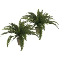 Mica Decorations Mica Decoration Varen kunstplant - 2x - groen - 45 x 70 cm - Kamer/kantoor planten