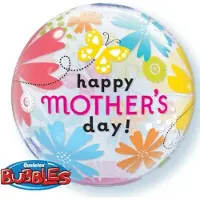Qualatex Bubble ballon happy mother's day ! 45 cm