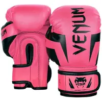 Venum Elite Kids Bokshandschoenen Roze Zwart - 4 OZ