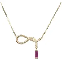 Christian Geel gouden robijn hanger