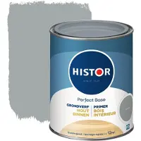 Histor Perfect Base Grondverf Hout Binnen 750 ML - Grijs