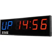 ZEUZ XL Grote Interval Timer voor CrossFit, Fitness & Sport – Stopwatch, Countdown & Aftelklok - Tabata & HIIT Digitale GYM Klok – 64 x 5 x 20 CM