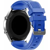 Strap-it Smartwatch bandje - siliconen bandje geschikt voor Huawei Watch GT 2 42mm / GT 3 42mm / GT 3 Pro 43mm - Amazfit GTS 1-2-3-4 - Mini / Bip / GTR 42mm - blauw