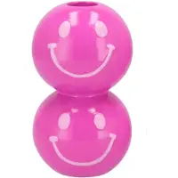 Daan Kromhout Smiley pink mix candle bulb ass 7x7x12cm