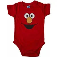 JHK Rode romper met rood monstertje - 6 maanden - babyshower, zwanger, cadeautje, kraamcadeau, grappig, geschenk, baby, tekst, bodieke