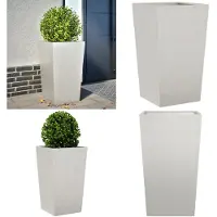 vidaXL Plantenbak 45x45x75 cm roestvrij staal