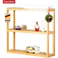 Floordirekt Bamboe Wandplank Wyoming - Veelzijdige & Elegante Zwevende Plank - Stijlvolle Opbergoplossing voor Elke Kame