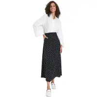 Trendyol Modest Dames Zwart Stippen Maxi A-lijn A-lijn Modest Rokken
