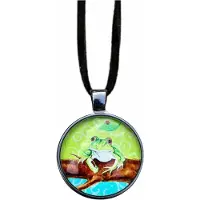 Charme Bijoux Ketting- kikker- zwart -45 cm -