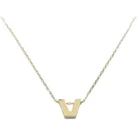 Christian Gouden ketting met v hanger
