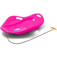 Baby Mix schaalvormige kinderslee 80x60 cm roze - Glijder