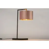 Lumidora Tafellamp 31068 - BRED - E27 - Zwart - Goud - Roze - Metaal