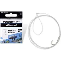 Zebco Trophy Allround Hook-to-Nylon 70cm (8 pcs) Hook Silver - Maat : 6