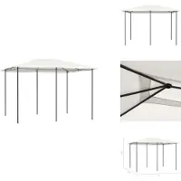 vidaXL Paviljoen 3x4x2,6 m, crème kleur, 160 g/m² - Paviljoenen & Partytenten