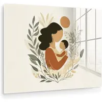 MuchoWow Illustratie - Moeder - Kind - Liefdevol