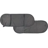 The Concept Factory Hondenhanddoek microvezel - antraciet grijs - 65 x 24 cm.