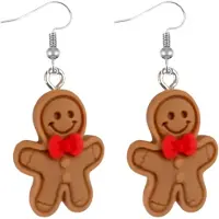 Charme Bijoux zilver Oorbellen speculaasmannetje