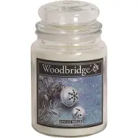 Woodbridge Geurkaars - Jingle Bells - 565 gr - 130 Branduren - limoen, rode jeneverbes, kaneel en kruidnagel - Geurkaarsen - Geurkaars in Glas