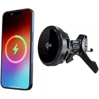 Musthavz MagSnap Pro Air Wireless Car Charger - Snelle Draadloze Autolader met MagSafe en Qi2