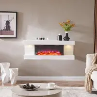 Balderia Juba Elektrische Wandhaard - Wit - 1800W