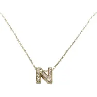 Christian Gouden ketting met n zirkonia hanger