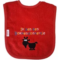 Funnies Rode slab met "Ik ben een Bokkendonkertje" - carnaval, Sint-Michielsgestel, Gestel, feest, brabant, feestje, bokkendonk