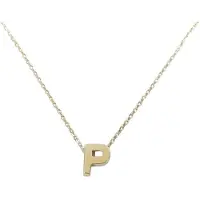 Christian Gouden ketting met p hanger