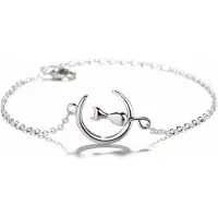 Charme Bijoux Armband -Kismo- Zilver- 16 cm poes -