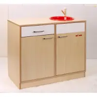 Educo Speelgoed Aanrechtblok - Houten speelgoed - Educatief speelgoed - Kinderspeelgoed - 80x40x62cm