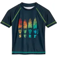 Playshoes UV-bescherming marine / lichtgroen / donkeroranje / rood