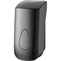 Plastiqline PQBSoap4 zeepdispenser 400 ml zwart kunststof navulbaar (3380)