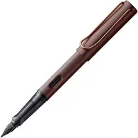 Lamy Lx vulpen 090 – Elegante vulpen van aluminium in marron met edelmetaalafwerking en zwarte PVD-staalpenpunt – Inclusief T 10 inktpatroon in blauw en geschenkverpakking